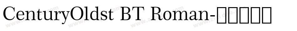 CenturyOldst BT Roman字体转换
